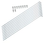 VGEBY Bisiklet jant telleri, 10 adet 80 – 310 mm uzun ömürlü paslanmaz çelik kalın bisiklet jant telleri 13 G 2,2 mm bisiklet aksesuarı (310 mm)