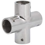 VGEBY Boru vidalama, kör kaynak vidalama paslanmaz çelik haç 4 yollu dağıtıcı boru cıvataları (22 mm)