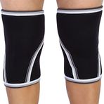 VGEBY Diz bandajı, dizlik, spor bandajı, diz koruması, futbol, basketbol, koşu, spor, fitness, vücut geliştirme için (Renk: Siyah L)