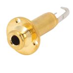 VGEBY Gitar Kuyruk Pimi Çıkış Jakı, 6.35mm Alaşım Giriş Çıkış Jakları Elektro Gitar Endpin Çıkış Jakı EQ Ekolayzer Çıkış Soketi Bağlantı Noktası (GOLD)