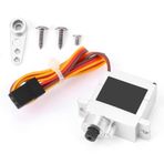 VGEBY RC Car Servo, 9g Metal Servo Direksiyon Motor Aksesuarı 250 mm Kablo ile WPL B1 B14 B16 B24 C14 C24 B36 1/16 RC Kamyon (Gümüş) için uygundur