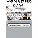 Vgn V87 PRO Rgb Gaming Kablosuz Mekanik Klavye Gasket (2.4ghz Kablosuz, Bluetooth, Kablolu Usb-C) - Diana