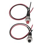 VGOL 2 adet elektro gitar için öldürme şalteri, 10 mm yuvarlak basınç şalteri, elektrik gitar ve ev aletleri için kablolu anlık basınç şalteri