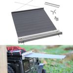Vgoohobby 8,6 inç x 8,6 inç RC Araba Simülasyon Yan Araba Çatı Üstü Çadır Yağmur Gölgelik Güneşlik Dekorasyon Aksesuarı Traxxas TRX4 Axial SCX10 Tamiya Arrma D90 1/10 RC Crawler ile Uyumlu (Gümüş)