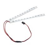 Vgoohobby RC 24Leds Şasi Işığı Alüminyum Dekoratif Göz Alıcı LED Şerit 6V HSP HPI Recat Racing 1/8 1/10 RC Araba Paletli Buggy Kamyon ile Uyumlu (Mavi)