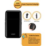 Vgr Black Pro Series Şarjlı Taşınabilir Seyehat Sakal Ense Makinesi Günlük Tıraş Makinesi