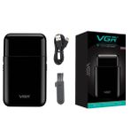 VGR V-390 Profesyonel Elektrikli Ultra İnce Tıraş Makinesi Yüz Bakımı için Şarj Edilebilir Jilet Sakal Düzeltici Pistonlu Bıçak, USB Seyahat Tıraş Makinesi, Erkek Elektrikli Tıraş Makinesi, Elektrikli