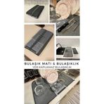 Vi Caro 2 Parça Bulaşıklık Seti Katlanabilir Matlı Mikrofiber Katlanır Bez Mat Tezgah Üstü Kurutma