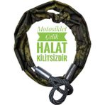 Vi Caro Motorsiklet 10 mm 2 Metre Çelik Halat Motorsiklet Zincir Kilit Scooter Kilidi Motor Kilidi