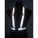 Vi Caro Motorsiklet Reflektörlü Yelek Scooter Reflektör Yelek Bisiklet Reflektif Yelek - 30 - 35 - Beyaz Siyah