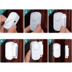 Vi Caro Pilli Kapı Pencere Mini Alarm Yüksek Sesli Hırsız Savar Alarm