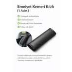 Vi Caro Suni Deri Emniyet Kemeri Kılıfı 1 Adet | Evrensel Uyum | Boyun & Omuz Koruyucu