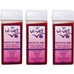 Vi-Vet Pudralı Sir Ağda Roll-On 100 ml 3 Adet Hassas Ciltler için Etkili ve Kolay Uygulama