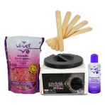 Vi-Vet Smooth Makine Vivet Boncuk İnci Ağda Pudralı Pembe 4'lü Set