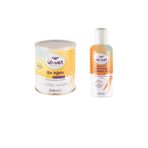Vi-Vet Vi Vet Sir Kavanoz Ağda Natural 240 Gr + Ağda Sonrası Temizleme Ve Masaj Yağı Portakal 125Ml
