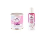 Vi-Vet Vi Vet Sir Kavanoz Ağda Pudralı 240 Gr + Ağda Sonrası Temizleme Ve Masaj Yağı E Vitamini 125Ml