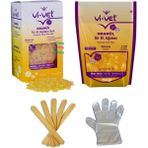 Vi-Vet Vivet Granül Ağda Natürel Set 250GR Yedek 250GR(İNCİ Boncuk Ağda) Full Set