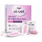 Vi-Vet Yüz Için Sir Ağda Bant Seti (Pudralı) - Yüz İçin Sir Ağda Bant Seti
