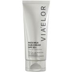 Via Elor Pirinç Sütü Leke Karşıtı Güneş Kremi SPF 50+ PA++++ 50 ML -%30 Pirinç Suyu, Arbutin, Niacinamide ve Hyalüronik Asit İçeren Aydınlatıcı Yüz Güneş Kremi