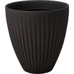 Via Gardenia Lotus Plastik Saksı Antrasit Çap 40cm Yükseklik 42cm