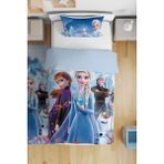 Viadela Elsa Olaf Anna Karlar Ülkesi Çocuk Nevresim Takımı (Çarşafsız) - 150 x 210 cm - Mavi