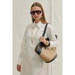 ViadelAtelier Soft Cotton Yarım Düğmeli Beyaz Uzun Gömlek Elbise