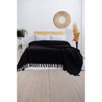 Viaden Berlino Çift Kişilik Pike 200x230 cm Siyah