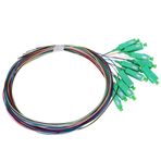 ViaGasaFamido A? ileti?im sistemi i?in 12 ?ekirdekli Tek Modlu Fiber Pigtail Renk kodlu fiber optik pigtail ?ok modlu SC-0.9mm