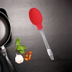 VIALEX Kırmızı Silikon 2 Parça Spatula Kaşık Seti