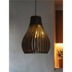 Vialux Bohem Modern Ahşap Avize Rustik Aydınlatma Butik Otantik Tekli Sarkıt Cafe Salon Mutfak Avize Lamba Yemek Masası Üzeri Avize