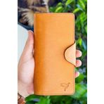 Vianel New York Unisex Axel Crazy Deri Hardal Sarısı Portföy Cüzdan