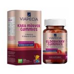 Viapecia Elderberry Kara Mürver 60 Çiğnenebili Tablet
