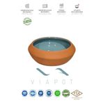 Viapot Bektaşi Mini Toprak Güveç Ve Yoğurt Kasesi Içi Sırlı Çömlek 21x7,5cm