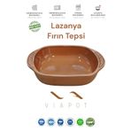 Viapot Lazanya Toprak Güveç Fırın Tepsisi 23,5x18x5 600ml
