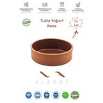Viapot Tuzla Toprak Güveç Yoğurt Kase Içi Sırlı 2 Adet Çömlek 23x6cm 1500ml