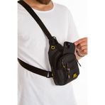 VIATOX Np 2233 Unisex Kulaklık Usb Çıkışlı Çapraz Askılı Çanta Bel Omuz Ve Göğüs Çanta Günlük Bodybag SİYAH