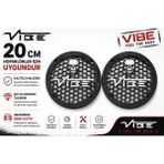 Vibe Black Death 20CM Hoparlör Kapağı - Vibe Logolu Kaliteli Plastik Midrange Hoparlör Kapak 20 cm - 2 Adet