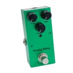 Vibrivio IRIN EF-10 Elektro Gitar Efekt Pedalı, Gerçek Bypasslı Taşınabilir Mini Tek Etkili Pedal, Analog Gecikme, Koyu Yeşil