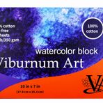 Viburnum Art Pamuk Suluboya Kağıt Pedi 160 lb/350 gsm Soğuk Pres Suluboya Bloğu Yetişkinler ve Öğrenciler için Suluboya Kağıdı Sanatçı Kağıdı 20 Yaprak 10 x 18 cm