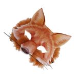 VICASKY 1 Adet Doldurulmuş Hayvan Maskesi Cosplay Maskeleri Kostüm Maskesi Pervane Genç Kız Giysileri Hayvan Yarım Yüz Maskesi Bunny Yetişkin Kostüm Masquerademask Tavşan Kıyafetleri