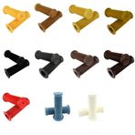 VICASKY 1 Çift Bisiklet Gidon Sapları Motosiklet Sapları Bisiklet Kolu Sapları Bisiklet Gidonları Ergonomik Bisiklet Evrensel Gidon Olmayan Elcikler Kavramak Beyaz Nostaljik Cb400
