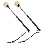 VICASKY 1 Çift Trampet Sopası Çocuk Müzik Çubuğu Çocuklar Için Vurmalı Çalgılar Profesyonel Baget Köpük Pedal Çırpıcı Davul Tokmakları Çubukları Bagetler Şık 7a Dövmek Sopa Paslanmaz Çelik