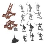 VICASKY 1 Takım Asker Modeli Mini Figürler Minik Insanlar Figürler Minik Asker Modelleri Çocuklar Insanlar Figürler Mini Asker Figürleri Çocuklar Için Figürler Plastik Askerler Çocuklar