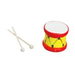 VICASKY 1 Takım Bebek Evi Baget Oyuncak Ev Minyatür Süs Bebek Evi Odası Aksesuarları Enstrüman Modeli Mini Sahne Diy Dekorasyon Minyatür Davul Mini Davul Modeli Masa Ahşap Çocuk Odası