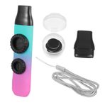 VICASKY 1 Takım Çift Delik Kazoo Elektrikli Gitar Müzikal Kazoos Ayarlanabilir Kazoos Kazoo Trompet Kazoo Toplu Yetişkinler Için Kazoos Yüksek Teknoloji Ürünü Plastik Malzeme İp Kız Çocuk