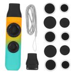 VICASKY 1 Takım Çift Delik Kazoo Ip Kazoo Metal Kazoo Gitar Enstrümanı Metal Gitar Müzikal Kazoo Kız Kazoos Enstrüman Ayarlanabilir Çocuk Flüt Yüksek Teknoloji Ürünü Plastik Malzeme