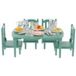 VICASKY 1 Takım Mini Mutfak Oyuncaklar Mini Mobilyaları Minyatür Sandalyeler Bebek Evi Düzeni Prop Bebek Evi Aksesuarları Minyatür Mobilya Modeli Bebek Evi Mini Mobilya Mini