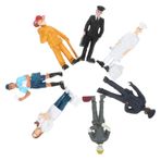 VICASKY 1 Takım sahne dekorasyonu figure figürler minyatür figür insanlar ölçekli modeli model tren insanlar küçük insanlar oyuncaklar mini figür modelleri şekilli kalıp süslemeler pvc