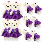 VICASKY 10 Parça ayı bebek çiçek buketi peluş ayı sevgililer gününe özel hediyelikler hayvan oyuncaklar düğün arabası peluş ayılar doldurulmuş ayı peluş dolgu oyuncak ayı Peluş bebek