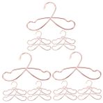 VICASKY 15 Adet Bebek Askı Mini Bebek Metal Elbise Askısı Metal Elbise Askıları Bebek Vestiyer Metal Askı Bebek Elbisesi Askıları Mini Mobilya Oyuncak Bebek Evi Küpe Tutucu Narin Ütü